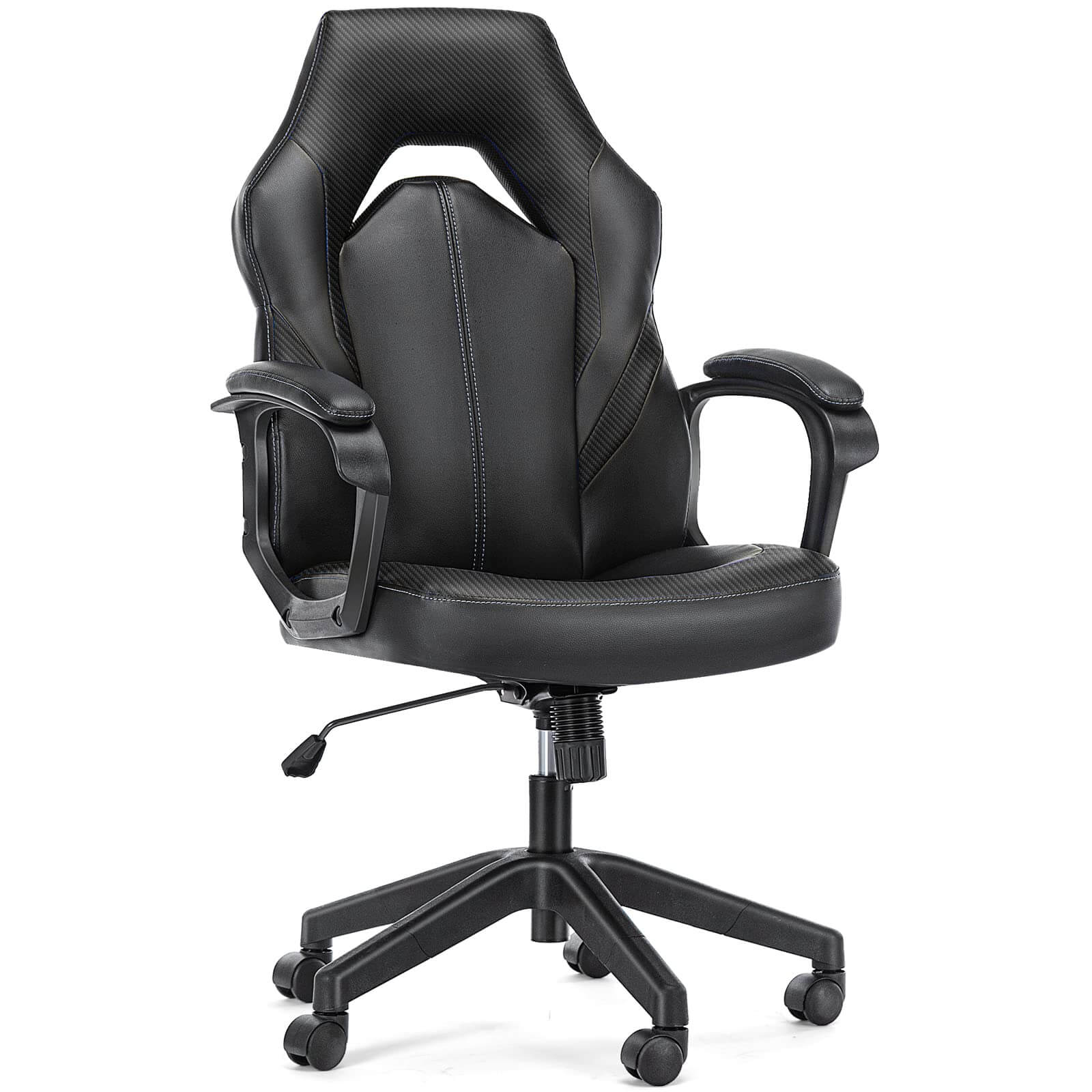 Premium PU Leather Ergonomic Gaming Office Chair with Adjustable Lumbar Support