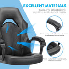 Premium PU Leather Ergonomic Gaming Office Chair with Adjustable Lumbar Support