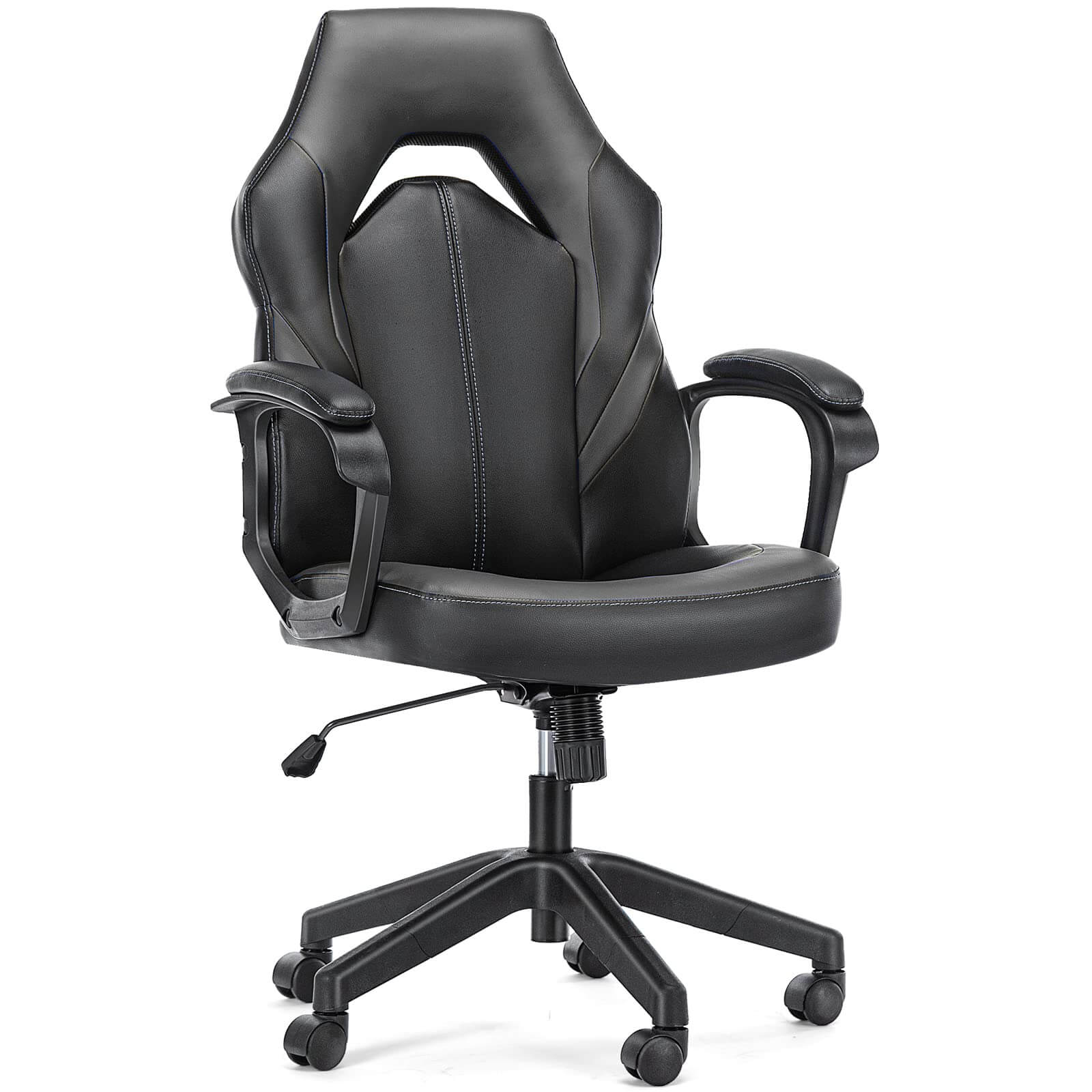 Premium PU Leather Ergonomic Gaming Office Chair with Adjustable Lumbar Support
