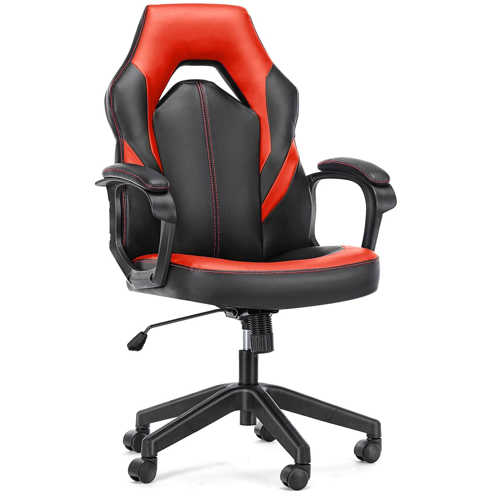 Premium PU Leather Ergonomic Gaming Office Chair with Adjustable Lumbar Support