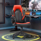 Premium PU Leather Ergonomic Gaming Office Chair with Adjustable Lumbar Support
