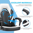 Premium PU Leather Ergonomic Gaming Office Chair with Adjustable Lumbar Support