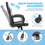 Premium PU Leather Ergonomic Gaming Office Chair with Adjustable Lumbar Support