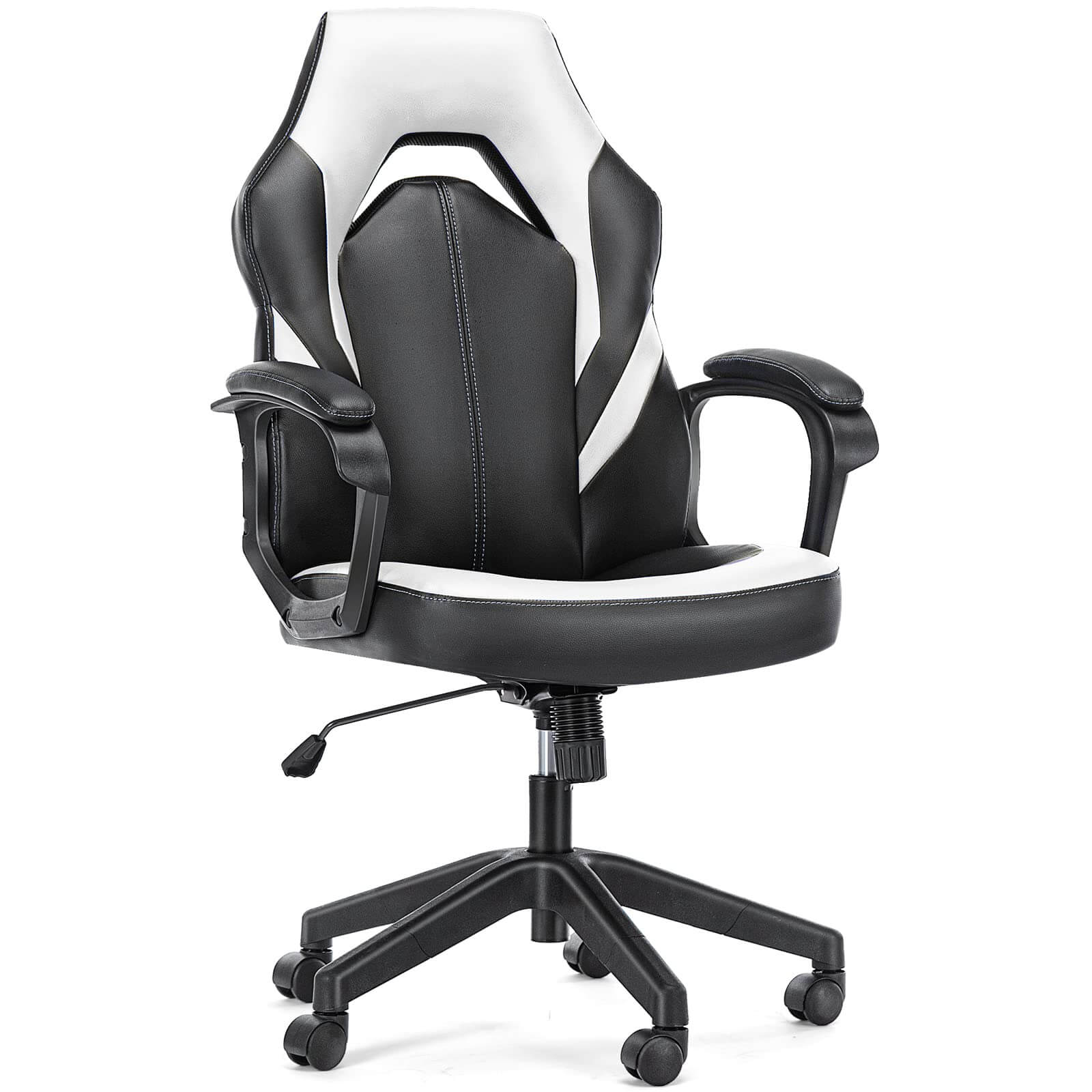 Premium PU Leather Ergonomic Gaming Office Chair with Adjustable Lumbar Support