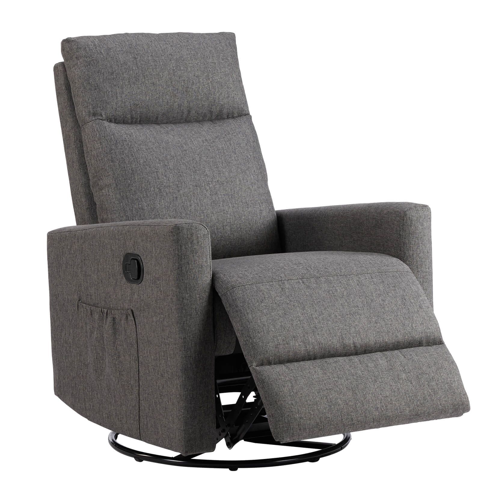 Comfortable Swivel Rocker Recliner Chair for Nursery Living Room Relaxation
