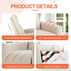 Comfortable Swivel Rocker Recliner Chair for Nursery Living Room Relaxation