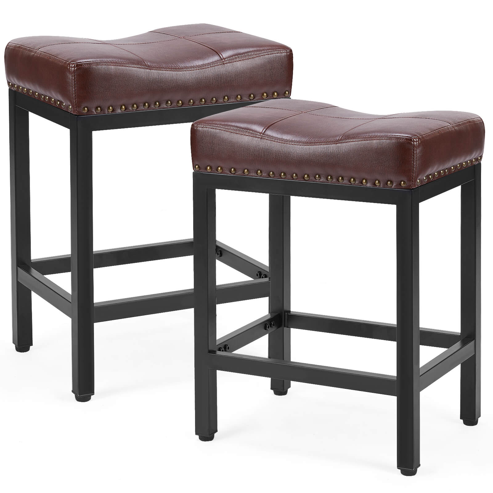 Ergonomic Saddle Bar Stool, Soft Cushion, Durable for Home Dining