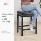 Ergonomic Saddle Bar Stool, Soft Cushion, Durable for Home Dining