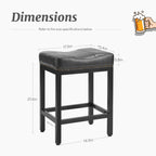Ergonomic Saddle Bar Stool, Soft Cushion, Durable for Home Dining