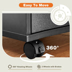 Versatile Mobile Storage Dresser Cabinet with Durable Drawers and Wheels