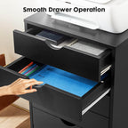 Versatile Mobile Storage Dresser Cabinet with Durable Drawers and Wheels