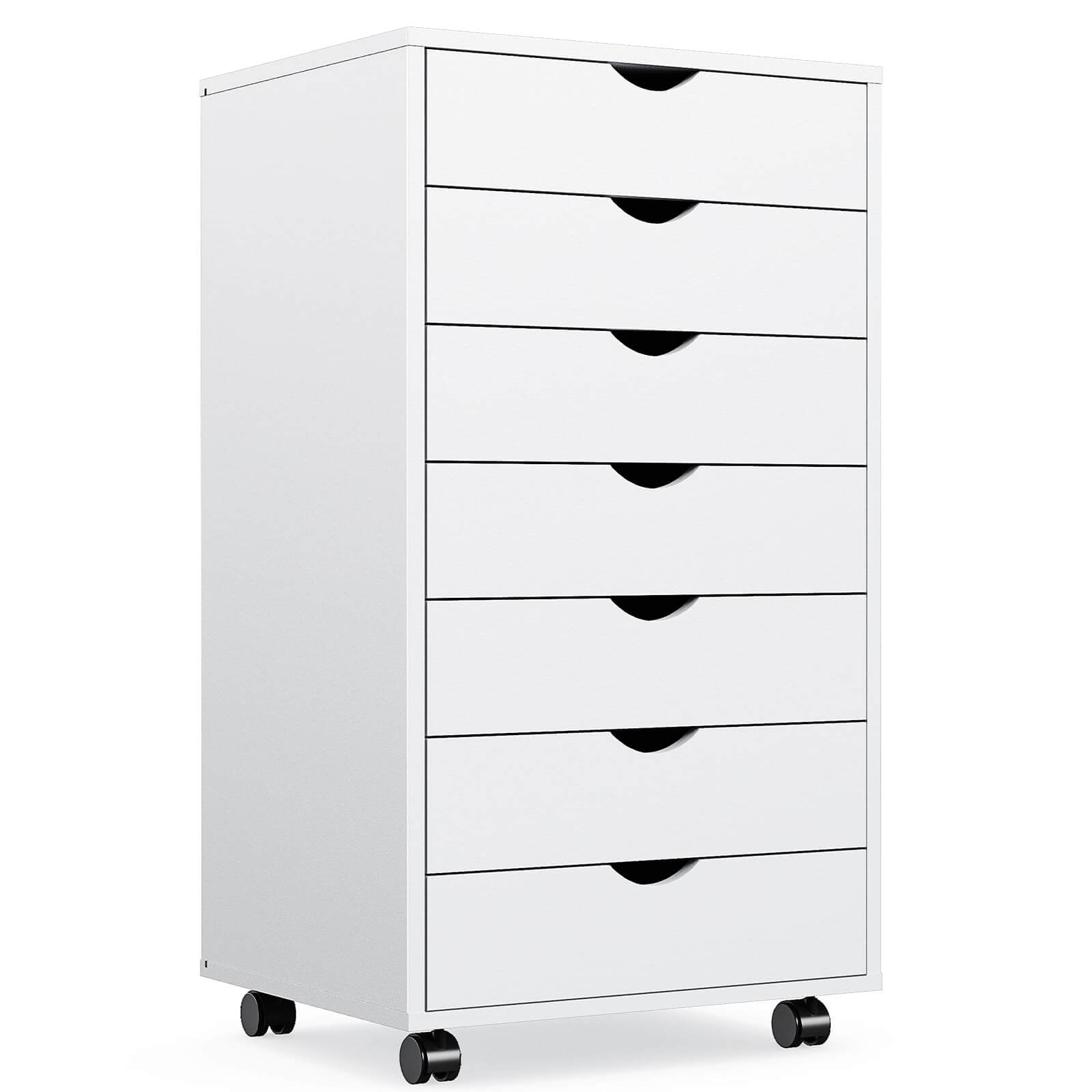 Versatile Mobile Storage Dresser Cabinet with Durable Drawers and Wheels
