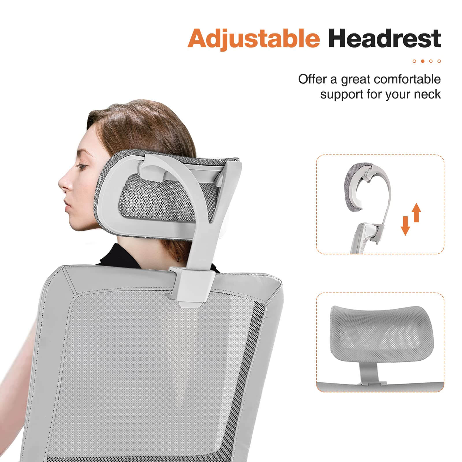 Ergonomic High-Back Mesh Office Chair with Adjustable Lumbar Support and Headrest