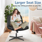 Ergonomic Swivel Office Chair with Lumbar Support, Adjustable Comfort