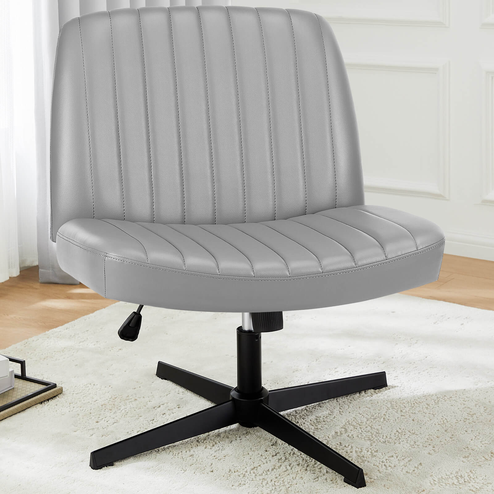 Ergonomic Swivel Office Chair with Lumbar Support, Adjustable Comfort