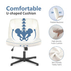 Ergonomic Swivel Office Chair with Lumbar Support, Adjustable Comfort
