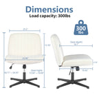 Ergonomic Swivel Office Chair with Lumbar Support, Adjustable Comfort