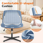 Ergonomic Swivel Office Chair with Lumbar Support, Adjustable Comfort