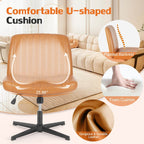 Ergonomic Swivel Office Chair with Lumbar Support, Adjustable Comfort