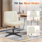 Ergonomic Swivel Office Chair with Lumbar Support, Adjustable Comfort
