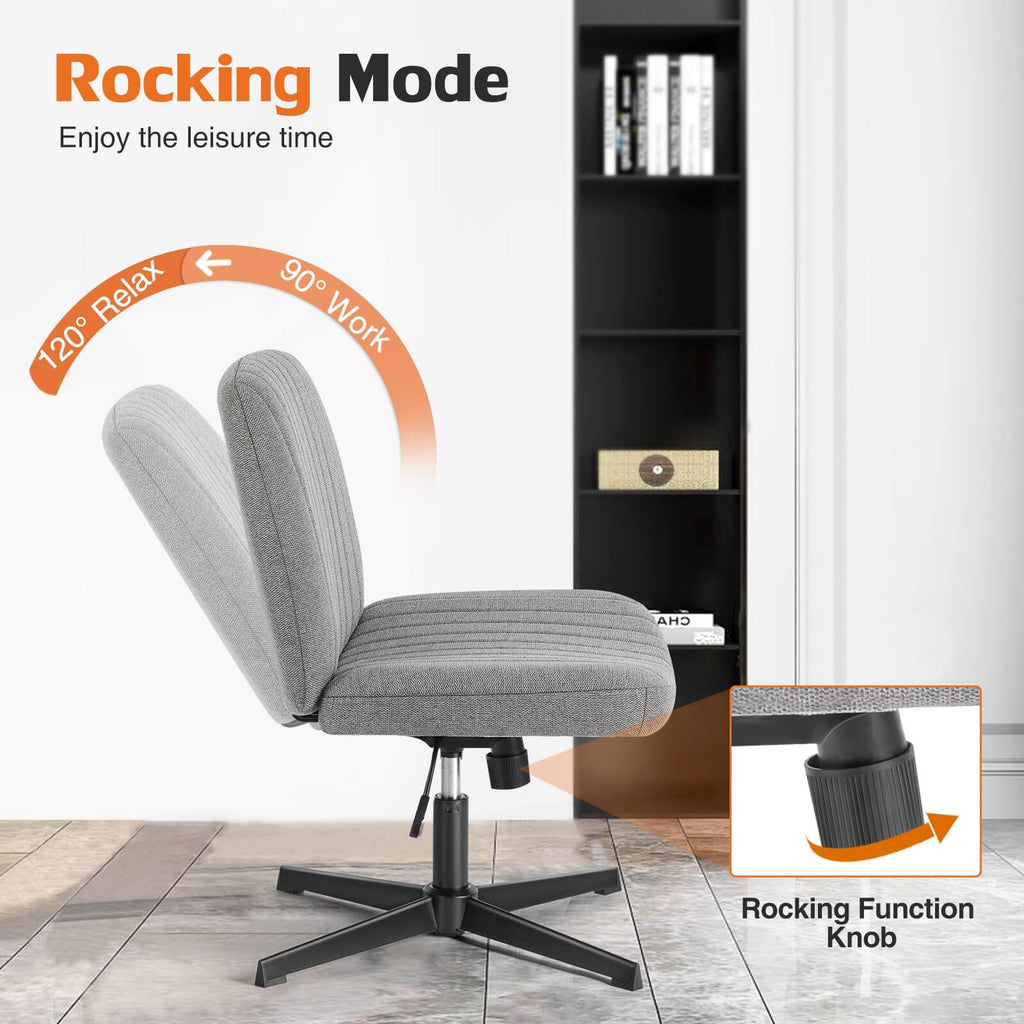 Ergonomic Swivel Office Chair with Lumbar Support, Adjustable Comfort