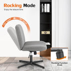 Ergonomic Swivel Office Chair with Lumbar Support, Adjustable Comfort